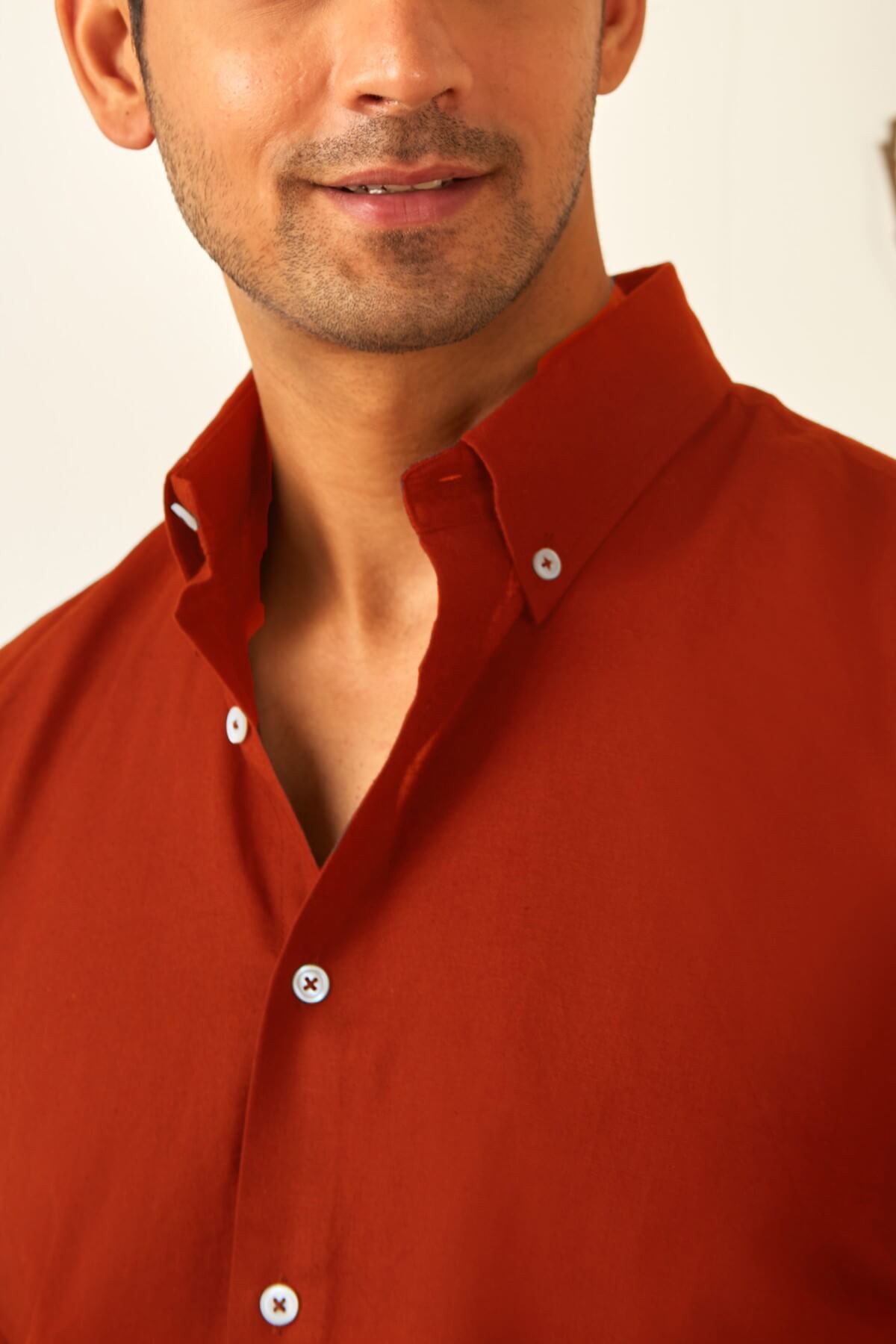 Rust Linen Shirt