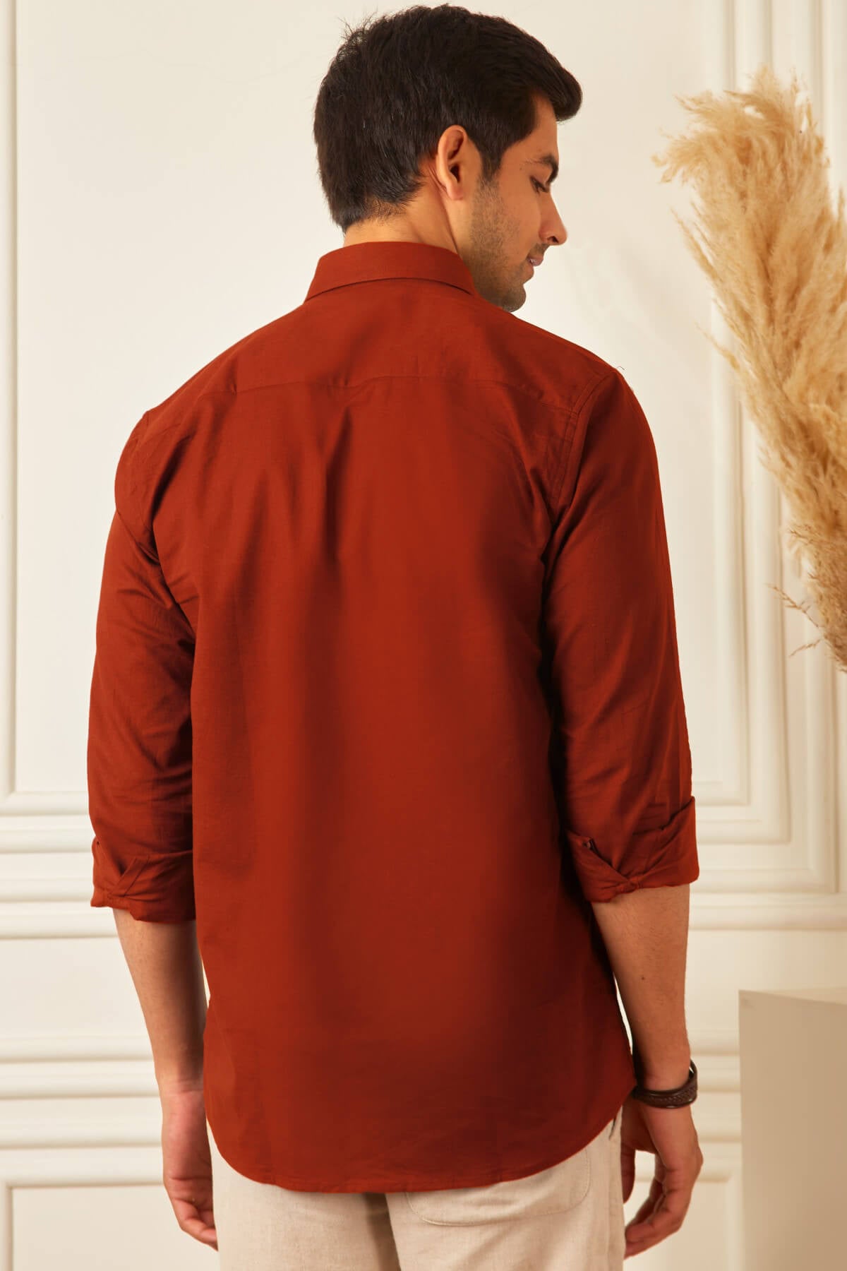 Rust Linen Shirt