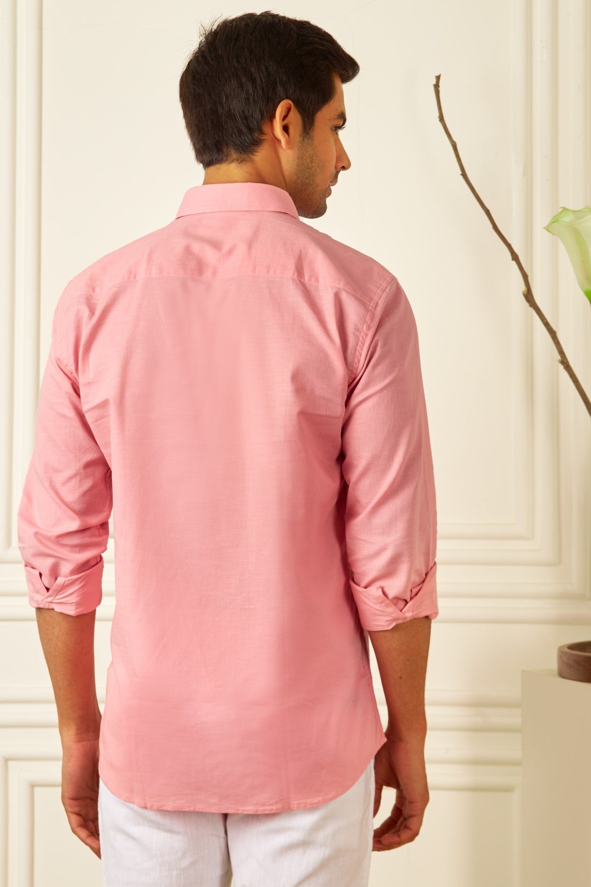 Pink Orchid Linen Shirt