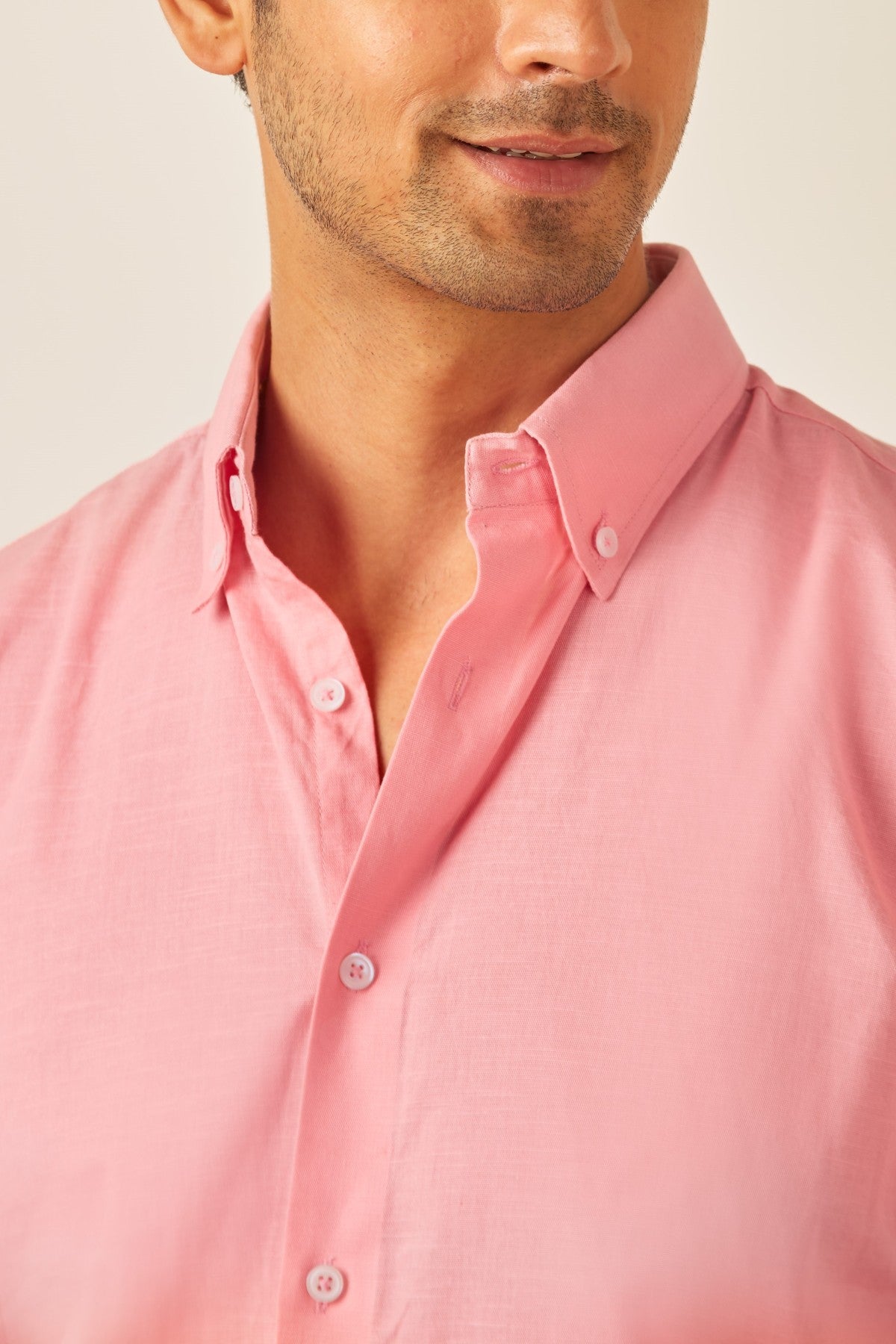 Pink Orchid Linen Shirt
