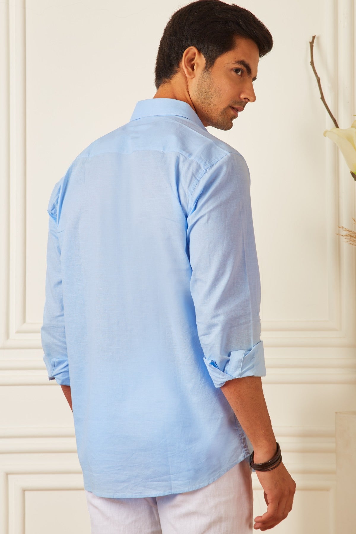 Sky Chambray Linen Shirt