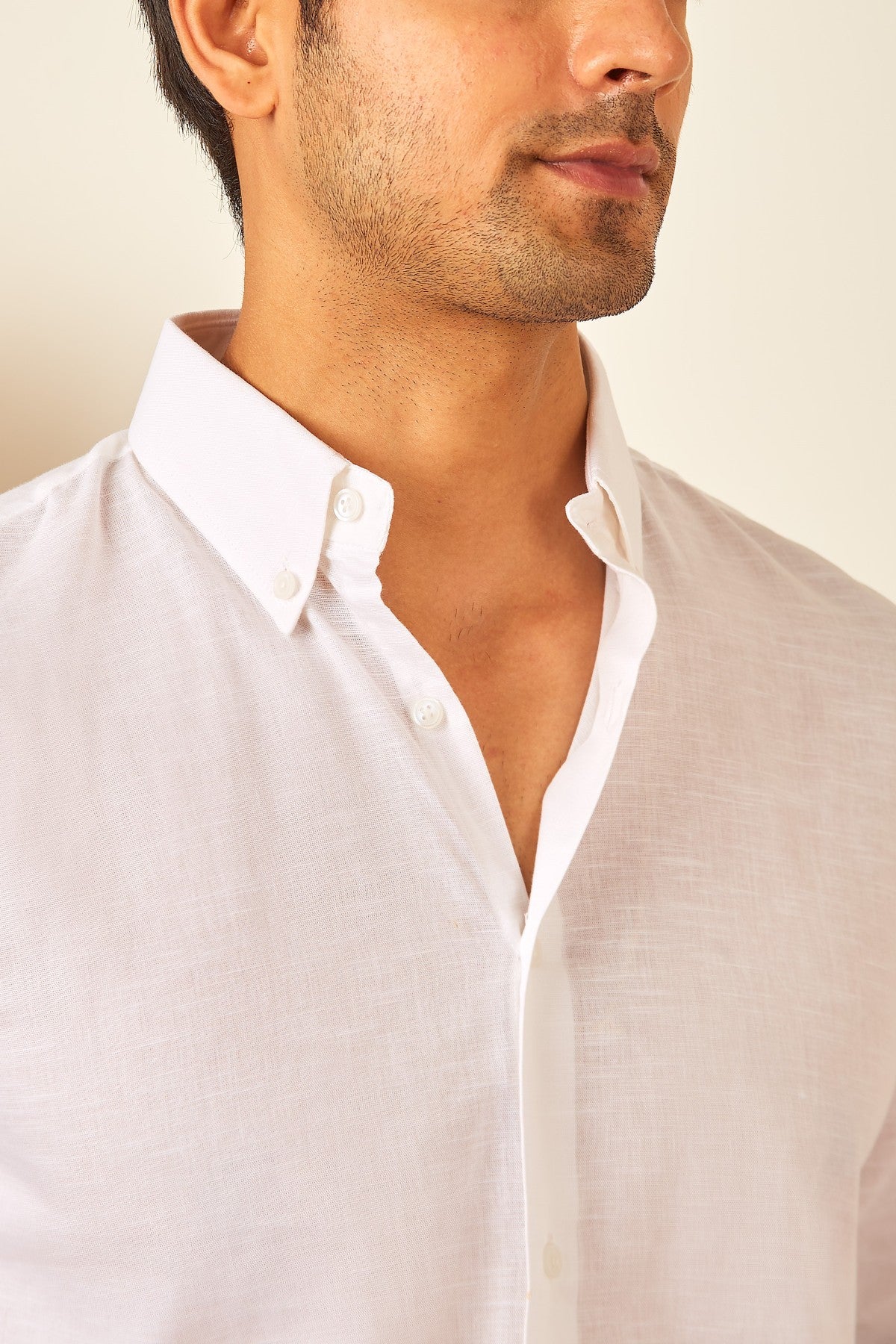 White Salt Linen Shirt