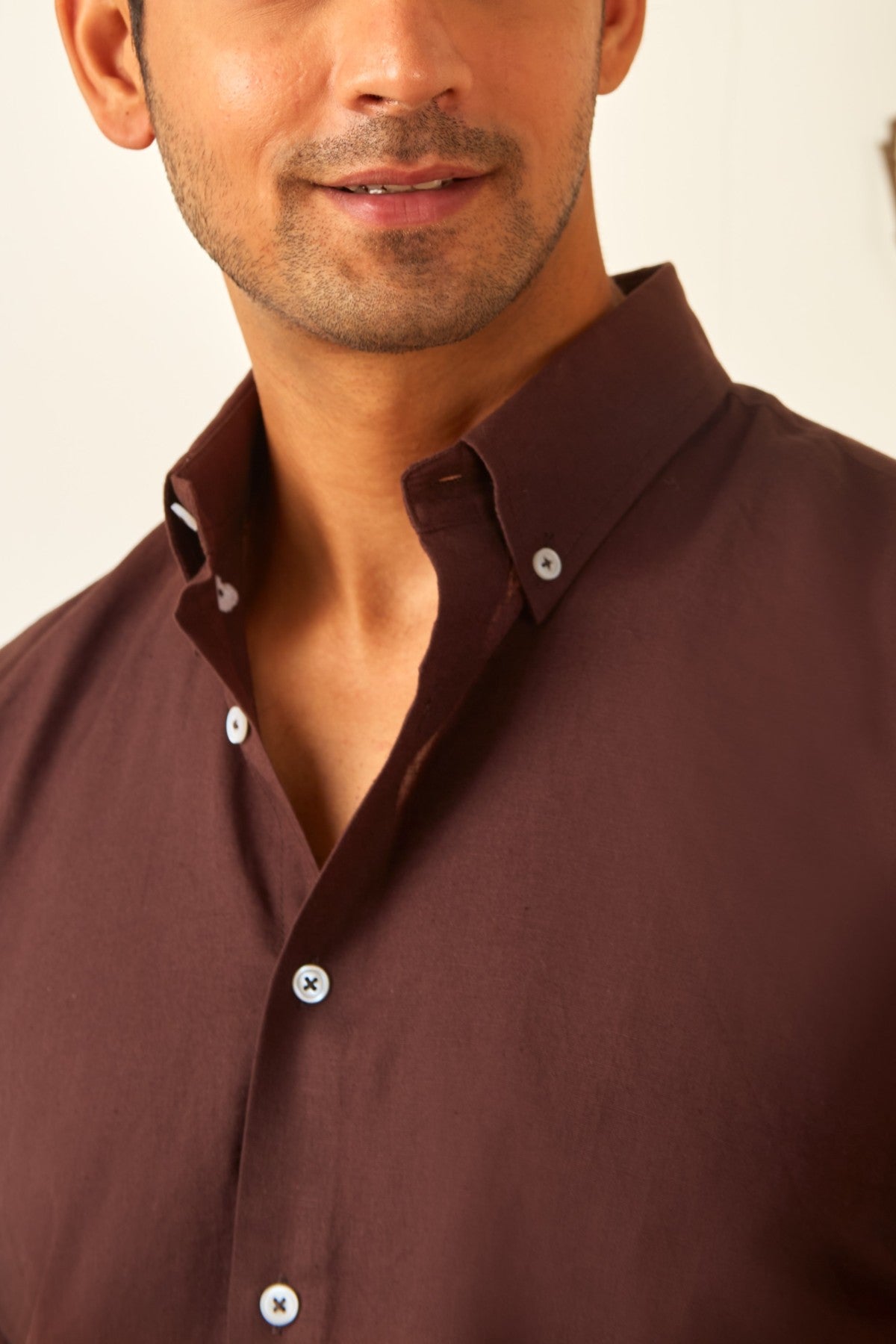 Brown Mocha Linen Shirt