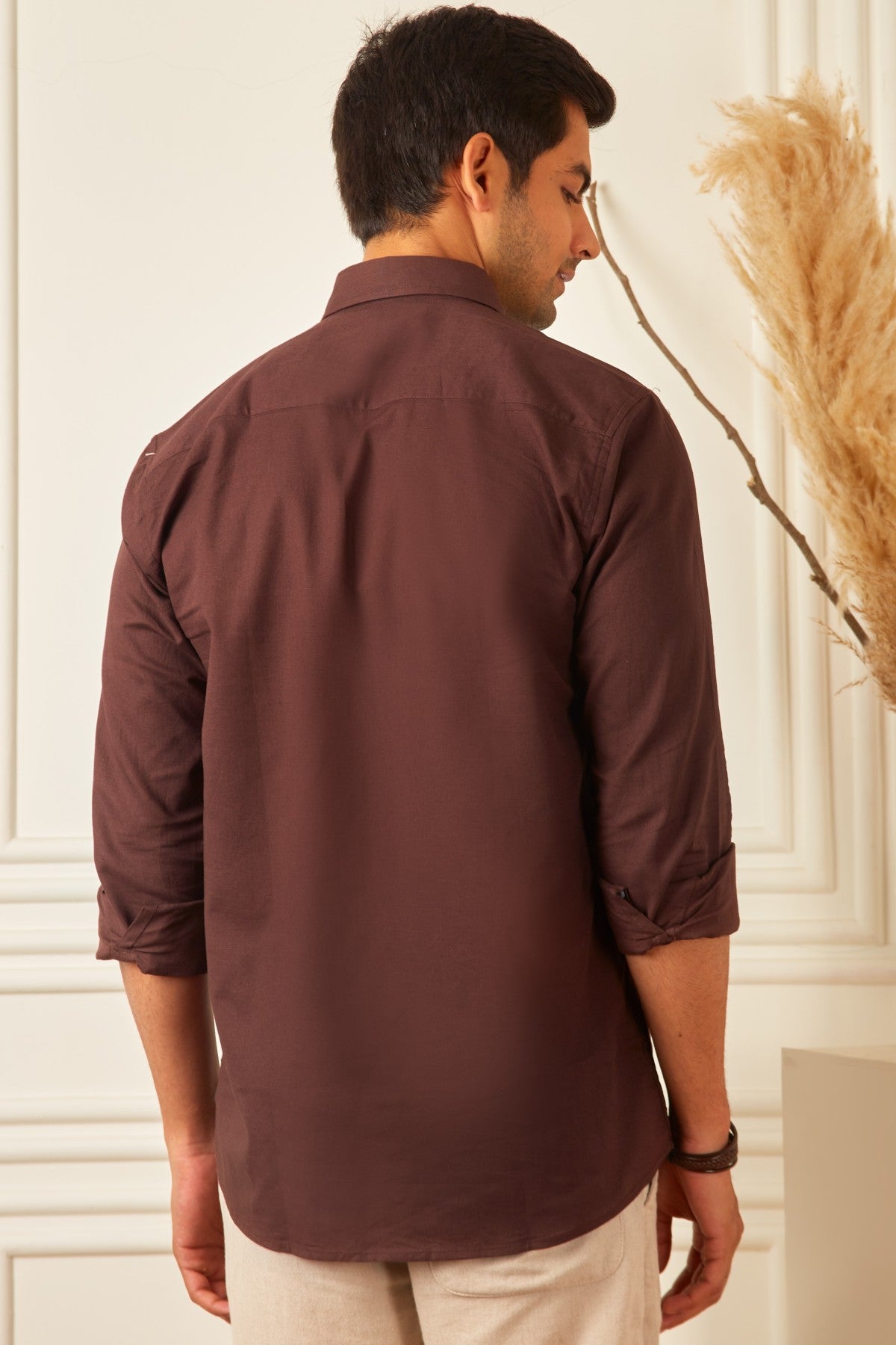 Brown Mocha Linen Shirt